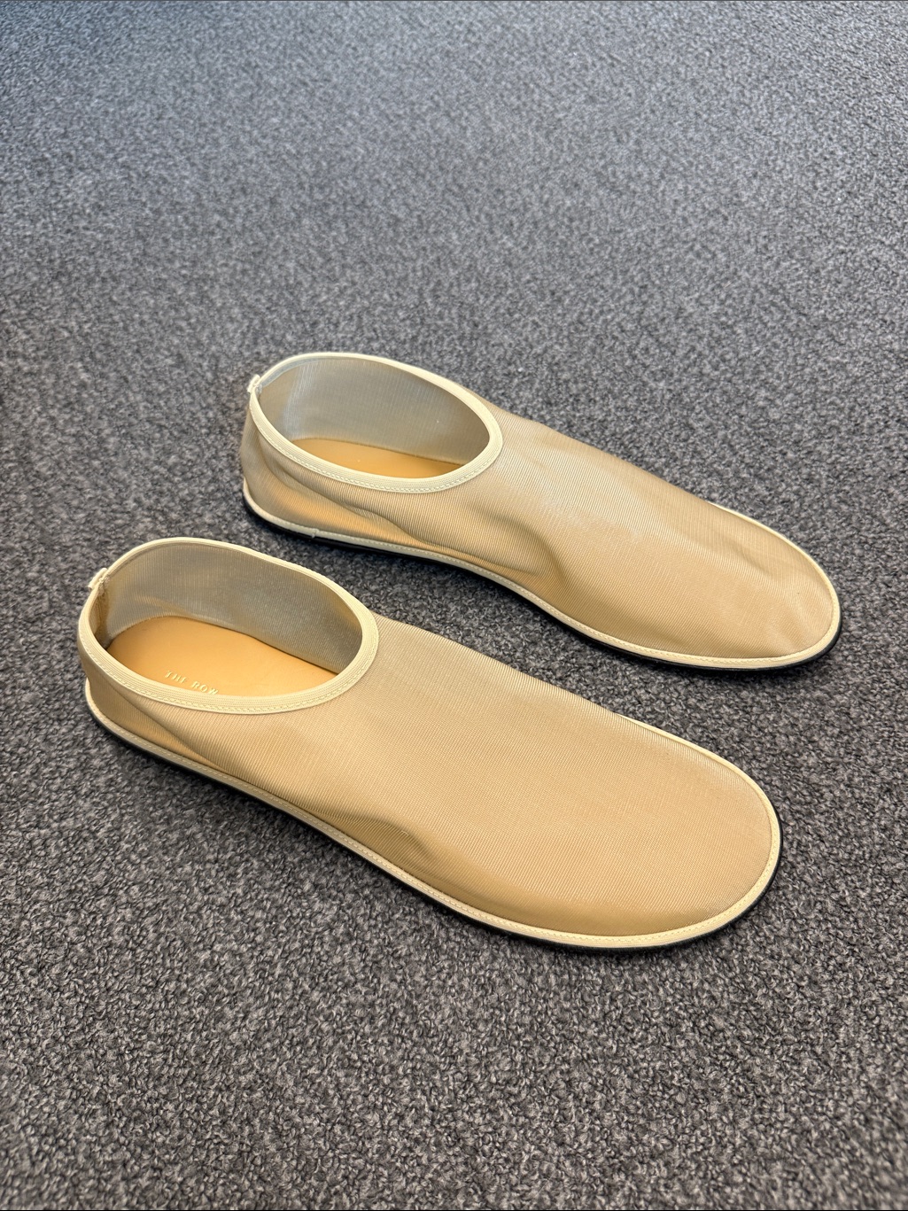 The Row Mesh Sock Flats In Nude